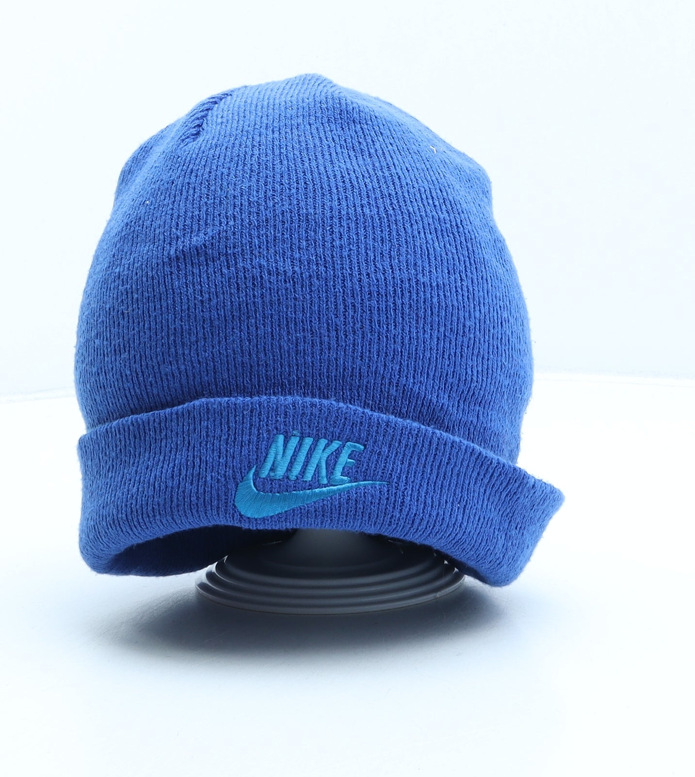 Nike Mens Blue Acrylic Beanie One Size
