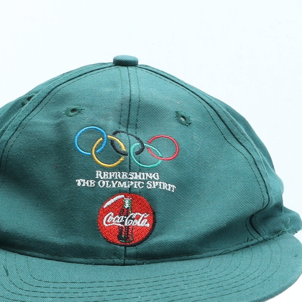 HighMountain Mens Green Cotton Baseball Cap One Size - Coca Cola, Olympics