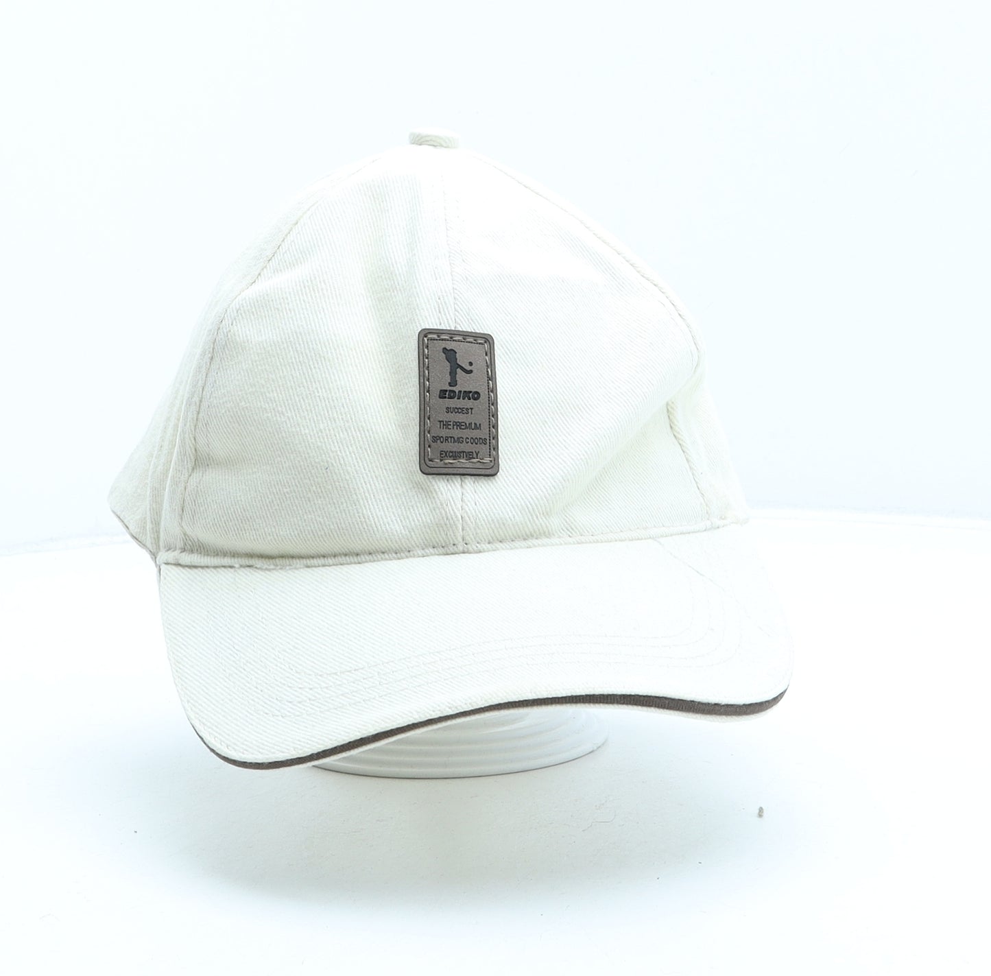 Ediko Mens Beige Cotton Baseball Cap One Size