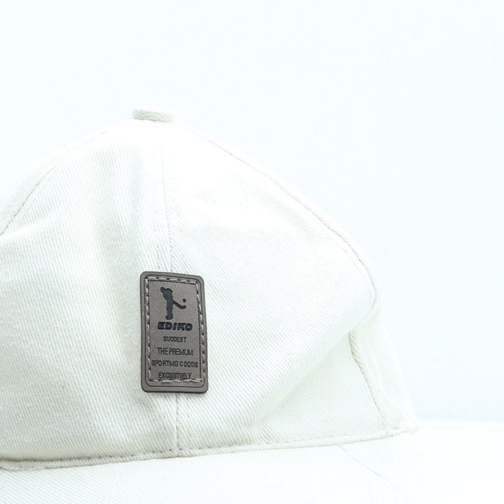 Ediko Mens Beige Cotton Baseball Cap One Size