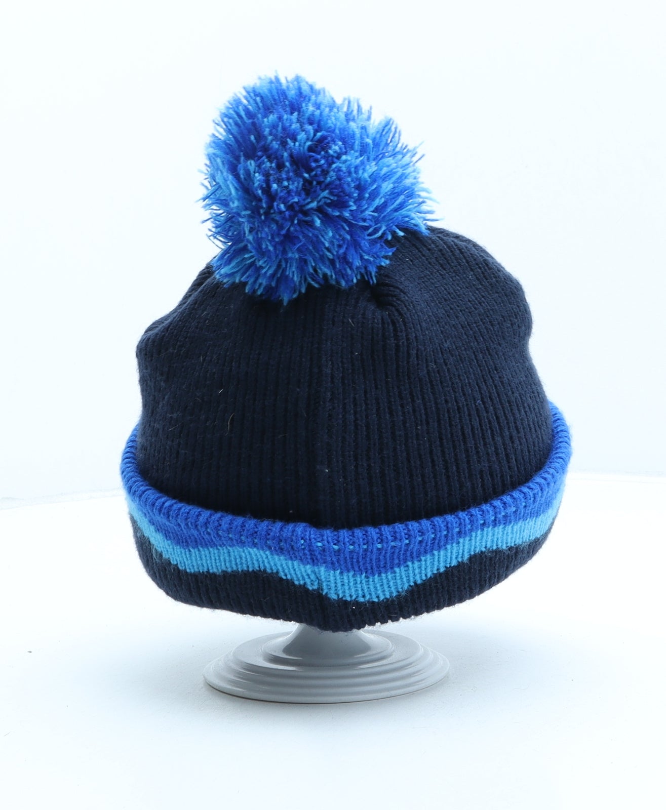 Peacocks Boys Blue Acrylic Bobble Hat One Size - Paw Patrol