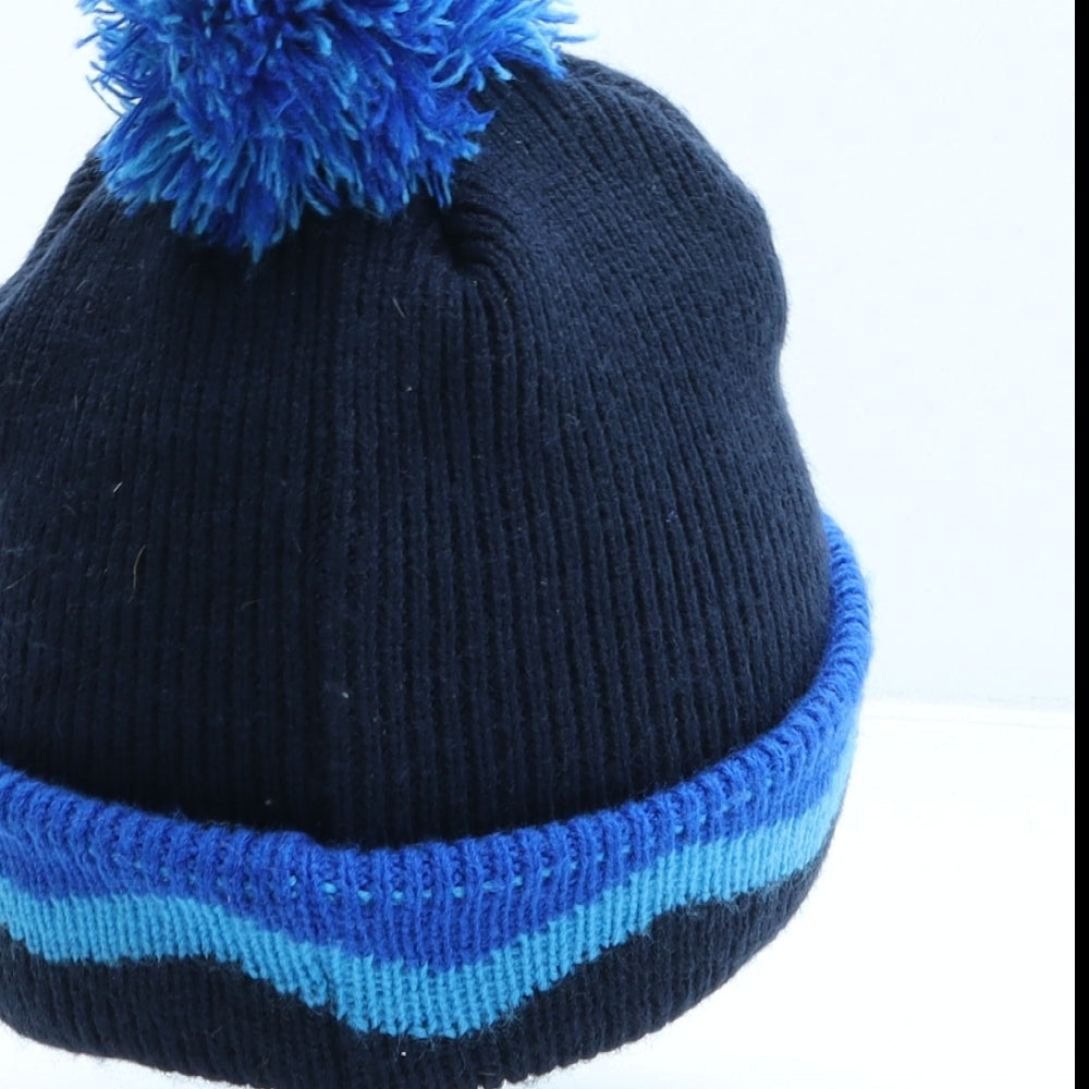 Peacocks Boys Blue Acrylic Bobble Hat One Size - Paw Patrol