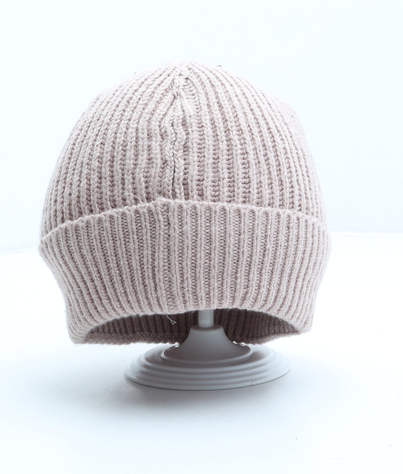 TU Womens Pink Polyester Beanie One Size