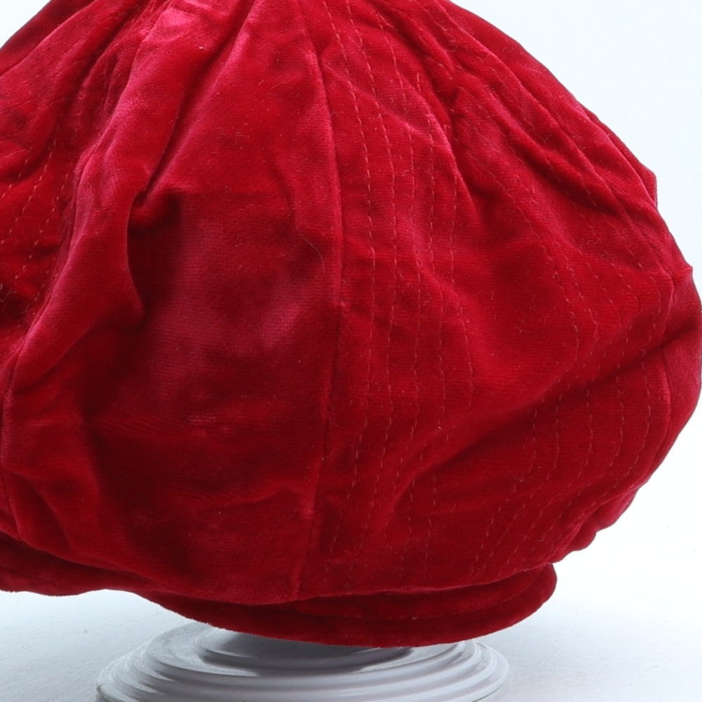 Marida Womens Red Cotton Beret One Size