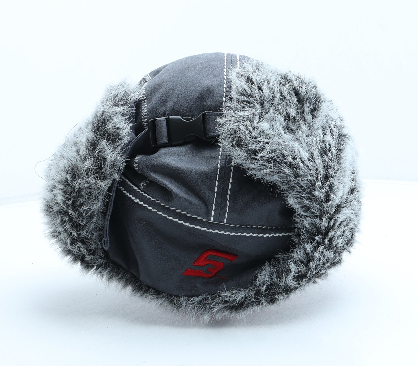 Choko Boys Grey Acrylic Trapper Hat One Size