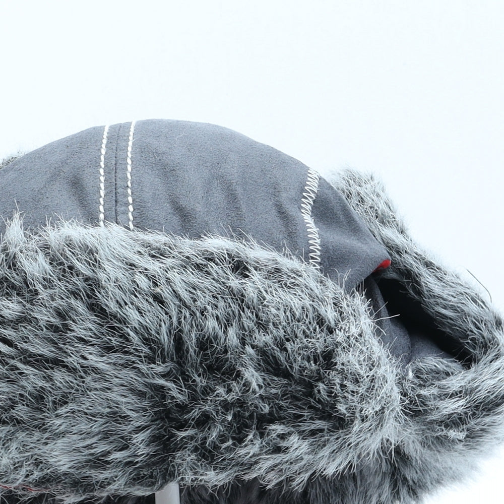 Choko Boys Grey Acrylic Trapper Hat One Size