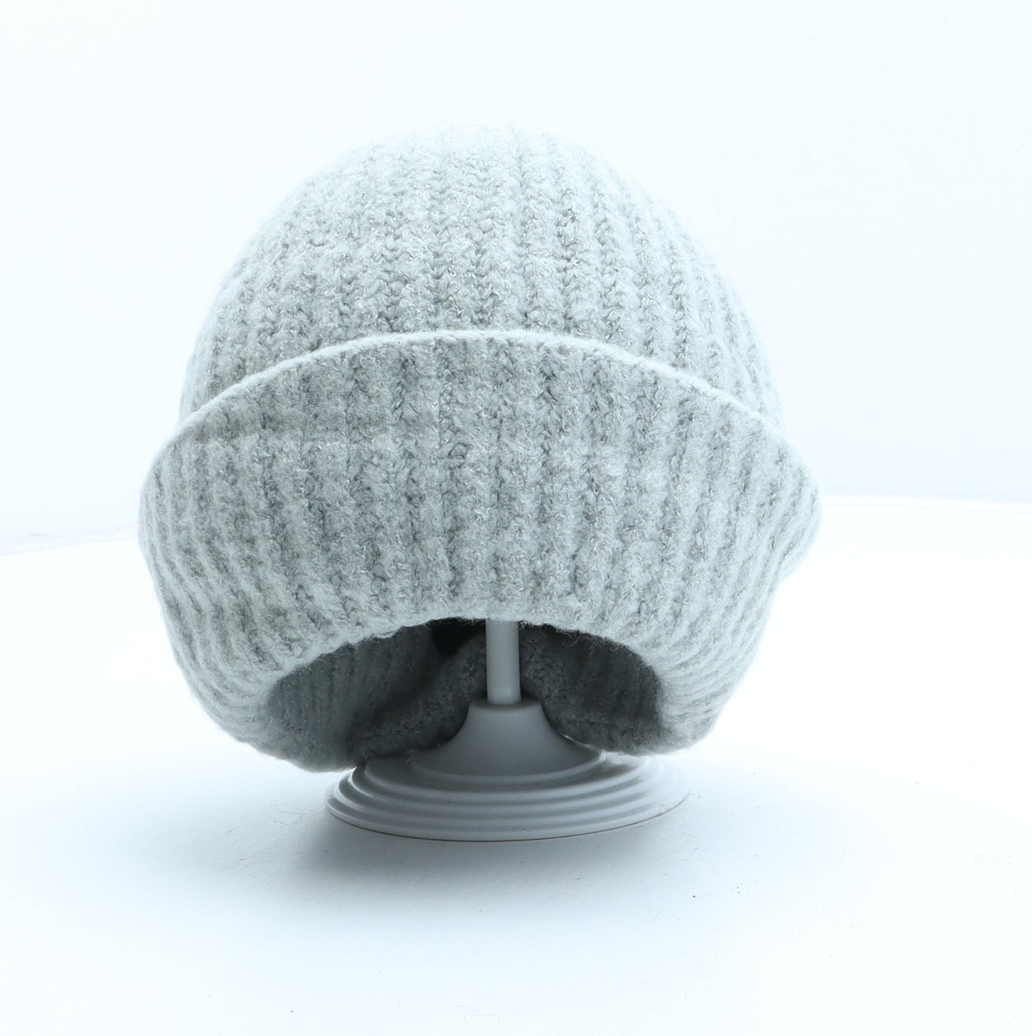 Faith Womens Grey Acrylic Beanie One Size