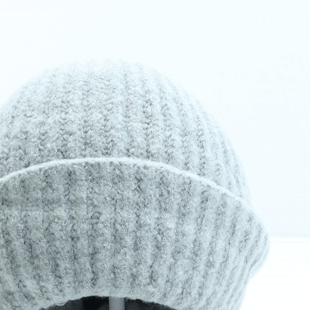 Faith Womens Grey Acrylic Beanie One Size