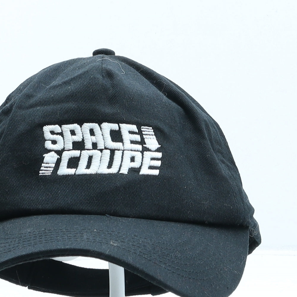Beechfield Mens Black Cotton Baseball Cap One Size - Space Coupe