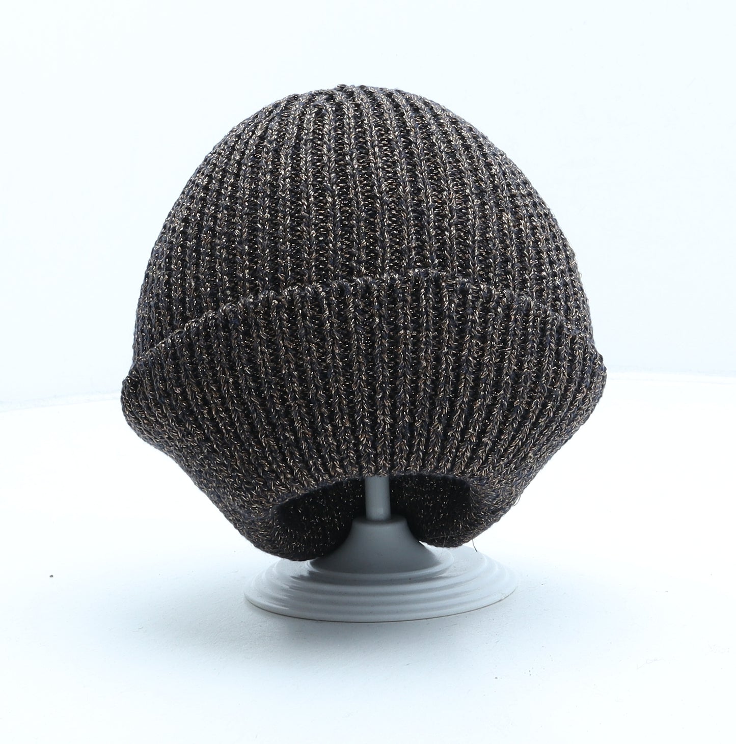 H&M Womens Brown Cotton Beanie One Size