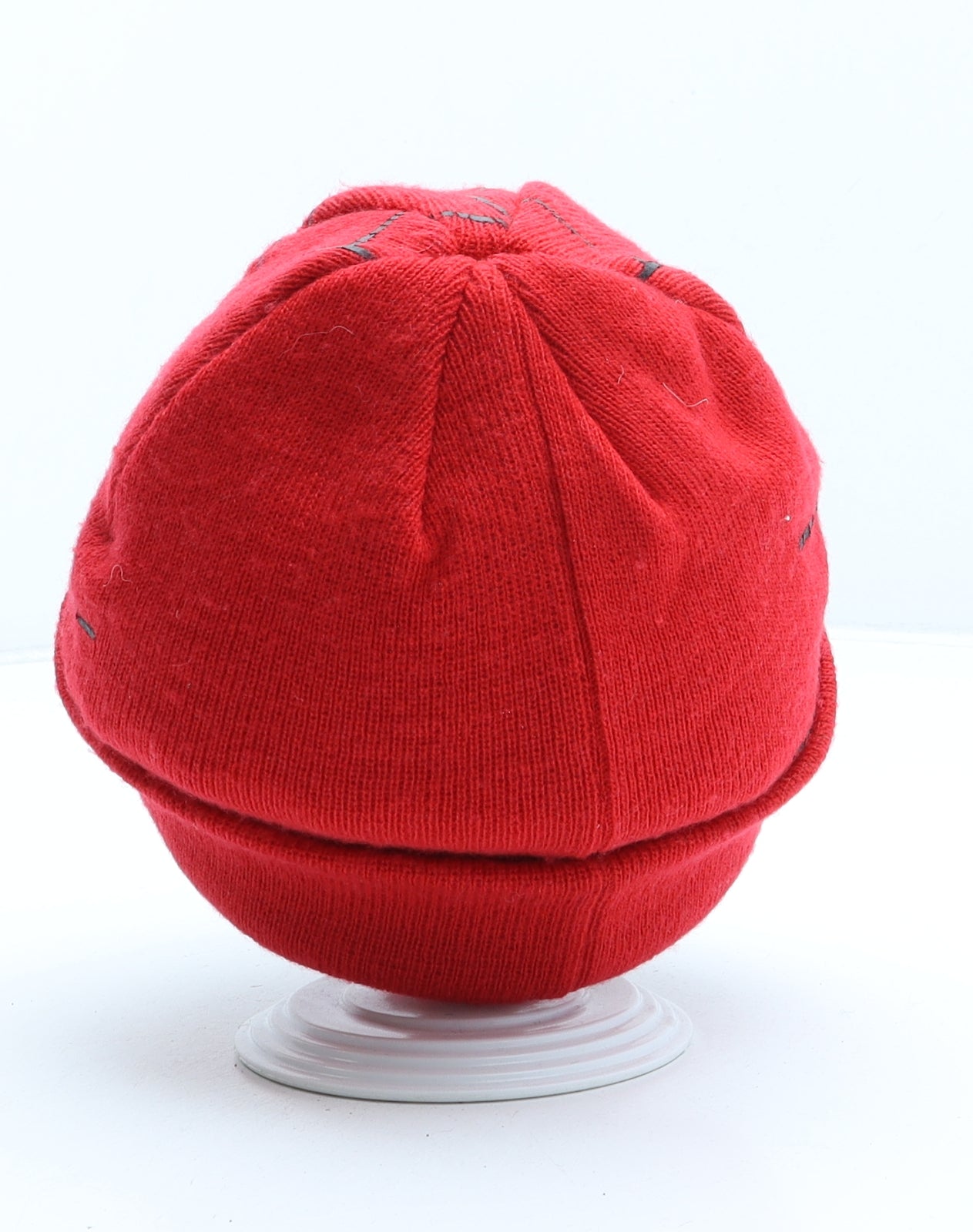 George Boys Red Geometric Acrylic Beanie One Size - Spiderman