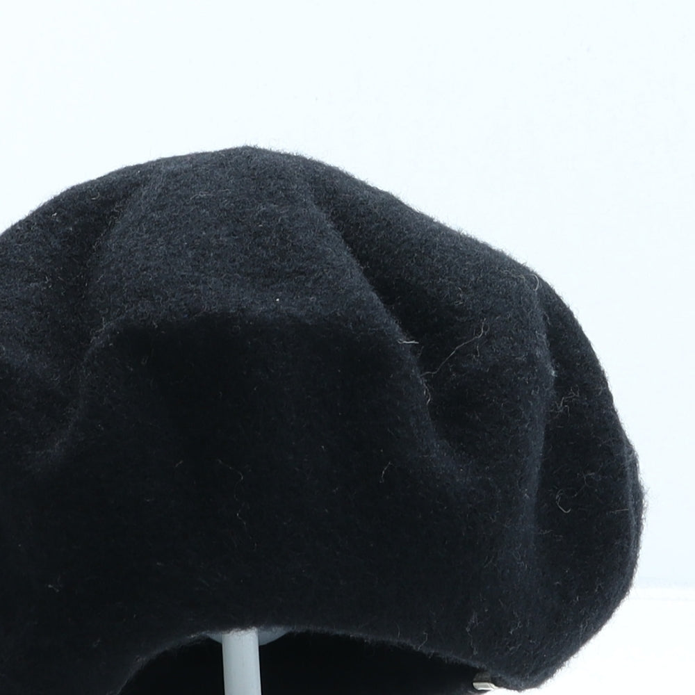 River Island Womens Black Wool Beret One Size