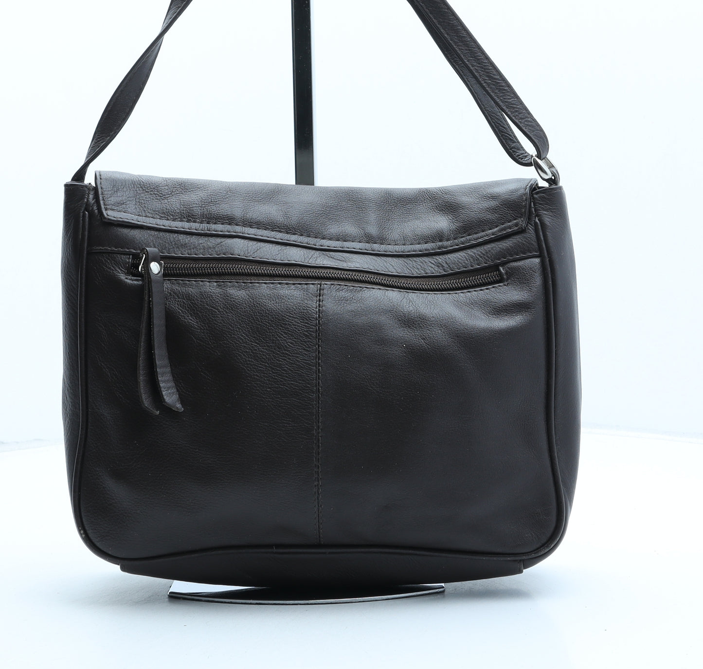 Marc Chantal Womens Brown Polyurethane Crossbody Size Small