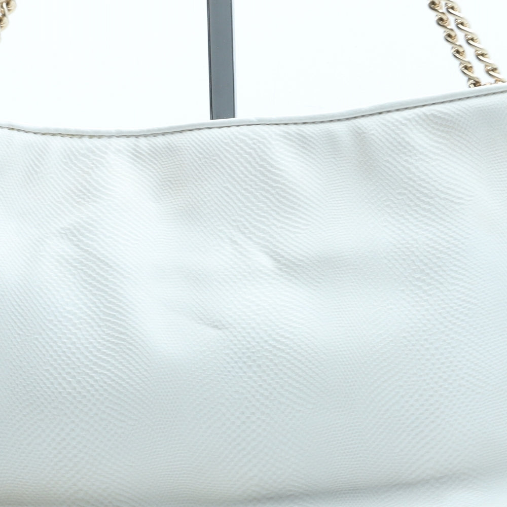River Island Womens Beige Colorblock Polyurethane Top Handle Bag Size Medium