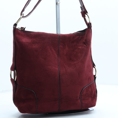 Preworn Womens Purple Polyurethane Crossbody Size Medium