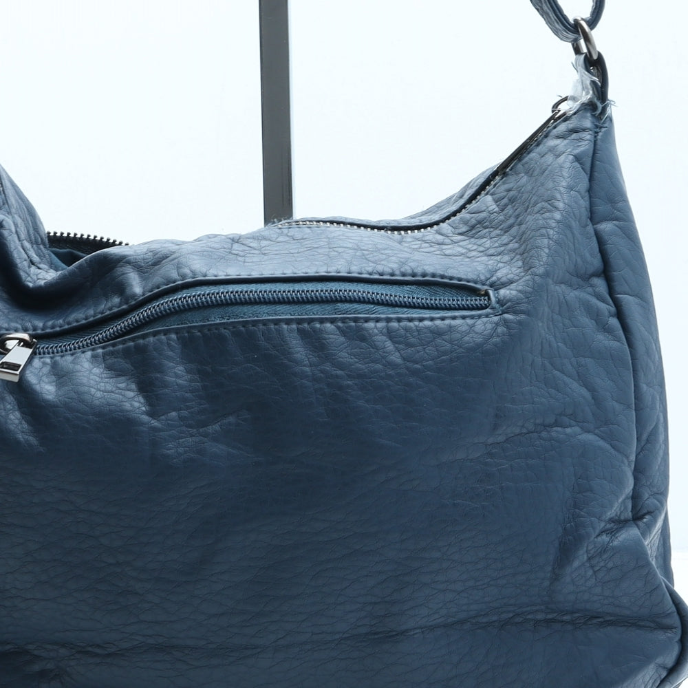 TU Womens Blue Polyurethane Crossbody Size Medium