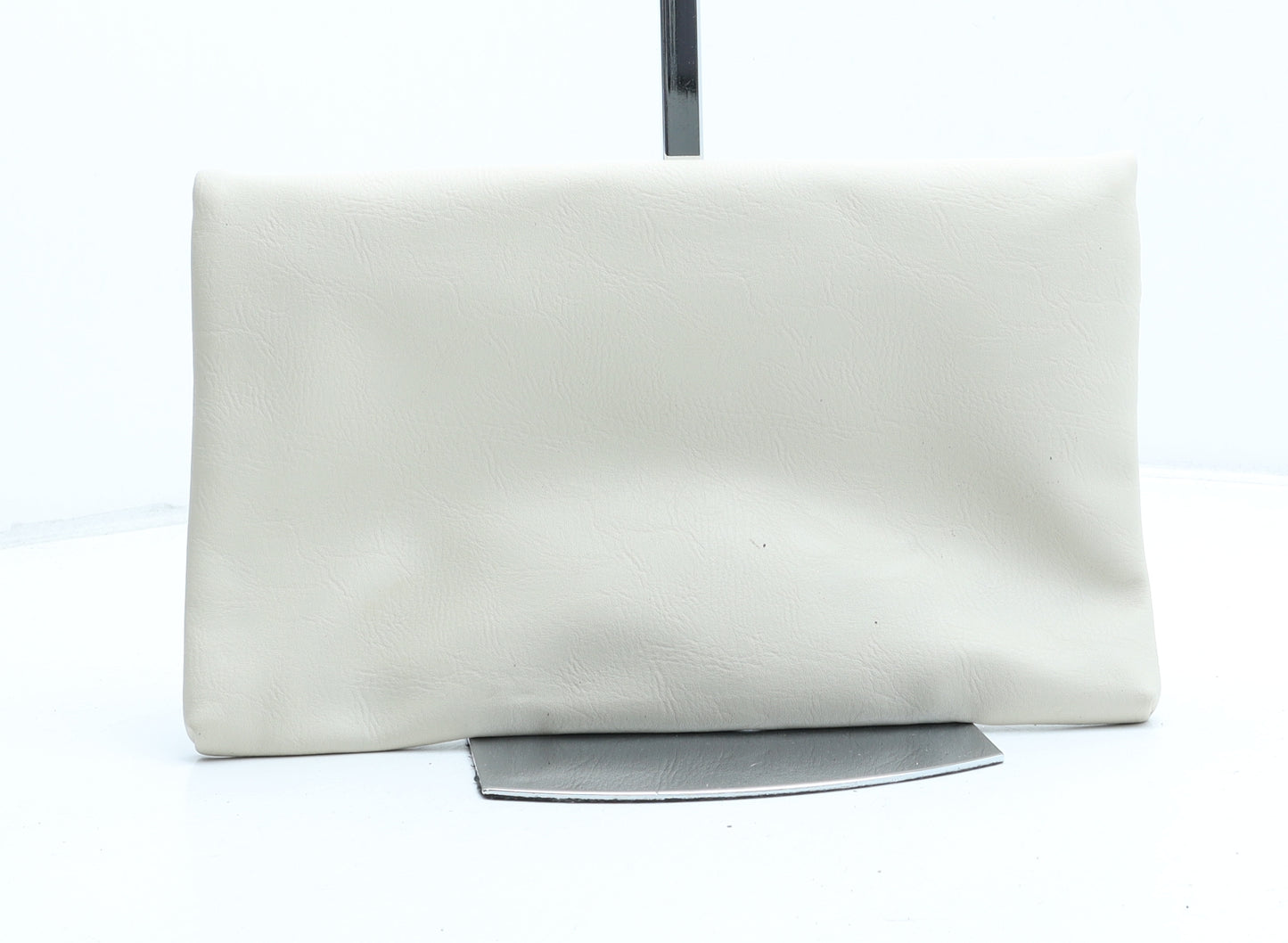 Topshop Womens Beige Polyurethane Clutch Size Small