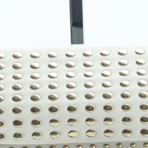 Topshop Womens Beige Polyurethane Clutch Size Small