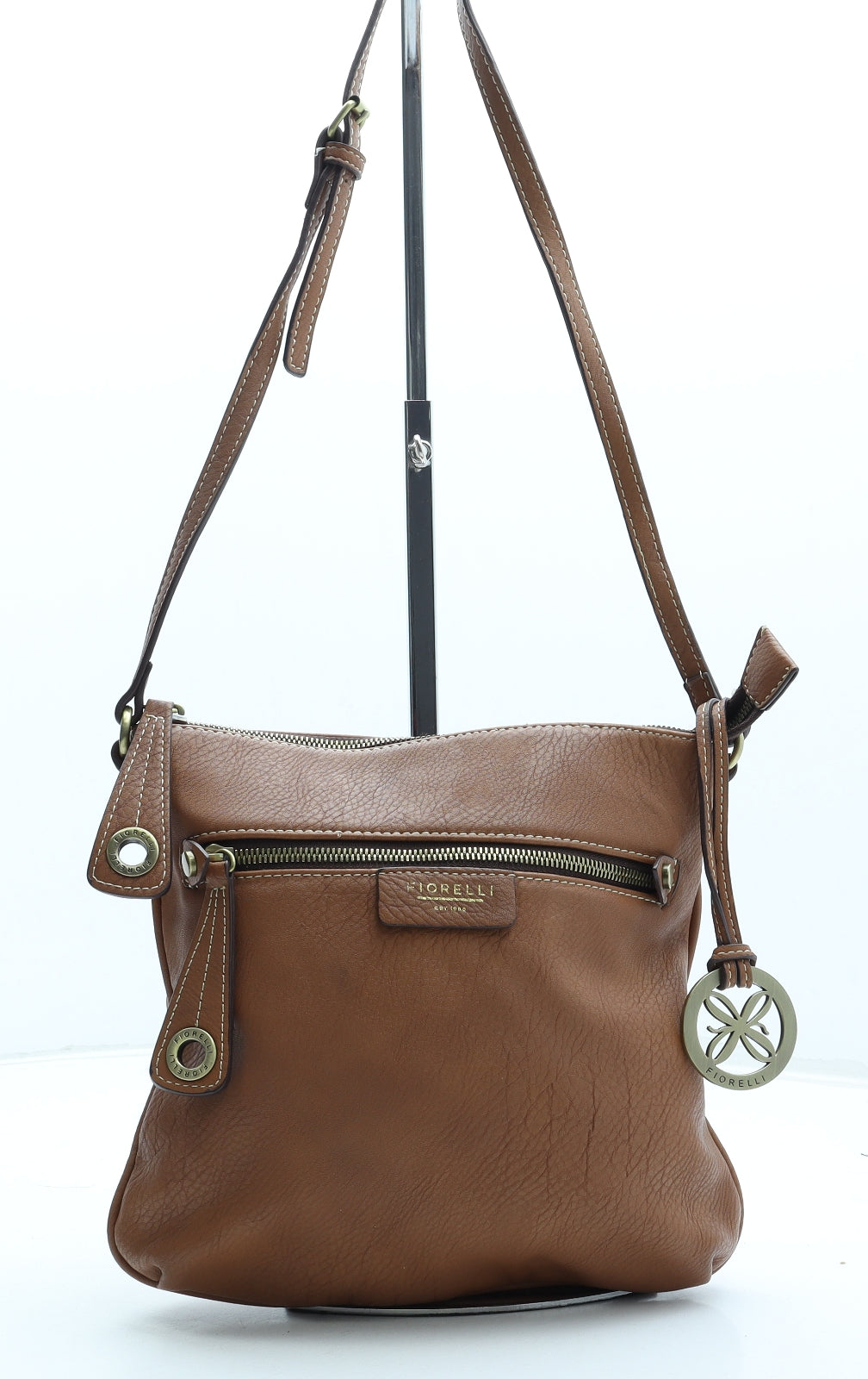 Fiorelli Womens Brown Polyurethane Crossbody Size Small