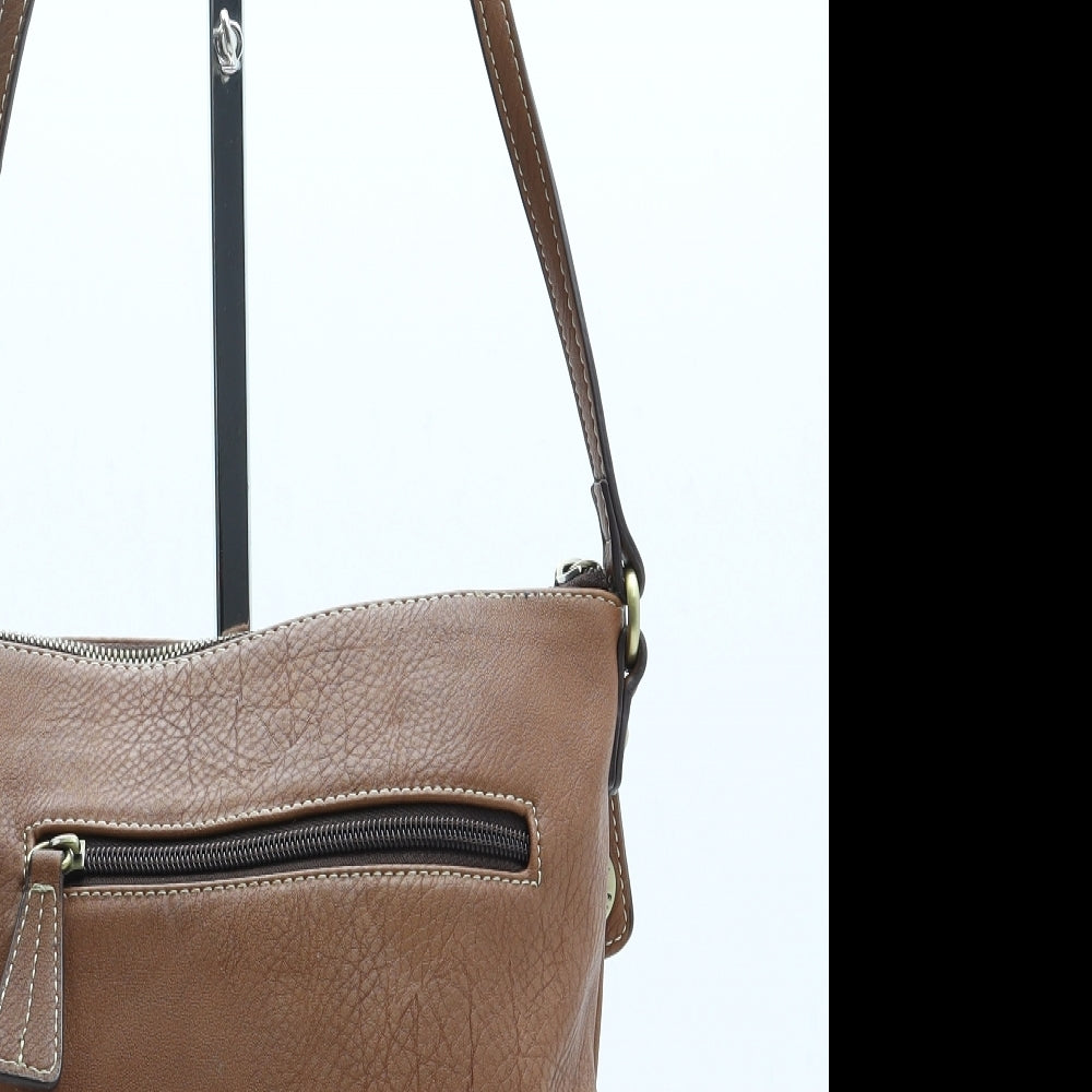 Fiorelli Womens Brown Polyurethane Crossbody Size Small