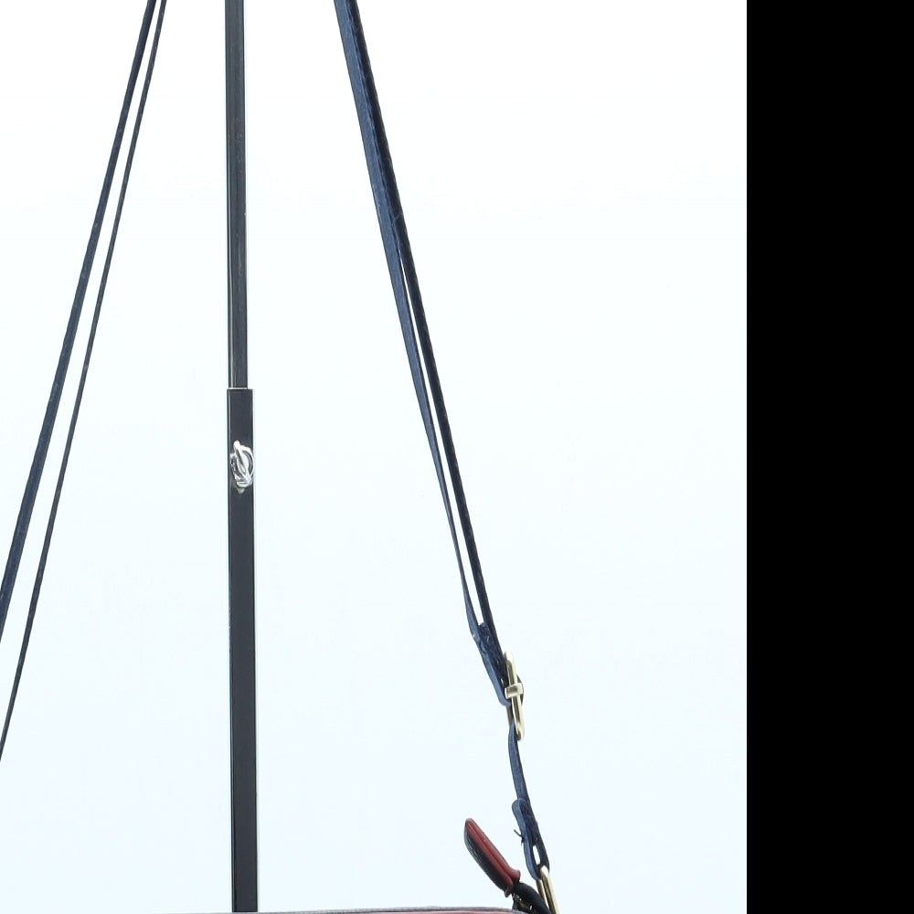 Preworn Womens Blue Polyurethane Crossbody Size Small