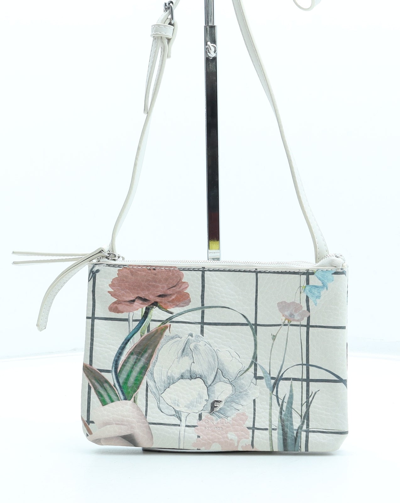 Fiorelli Womens Multicoloured Floral Polyurethane Crossbody Size Small