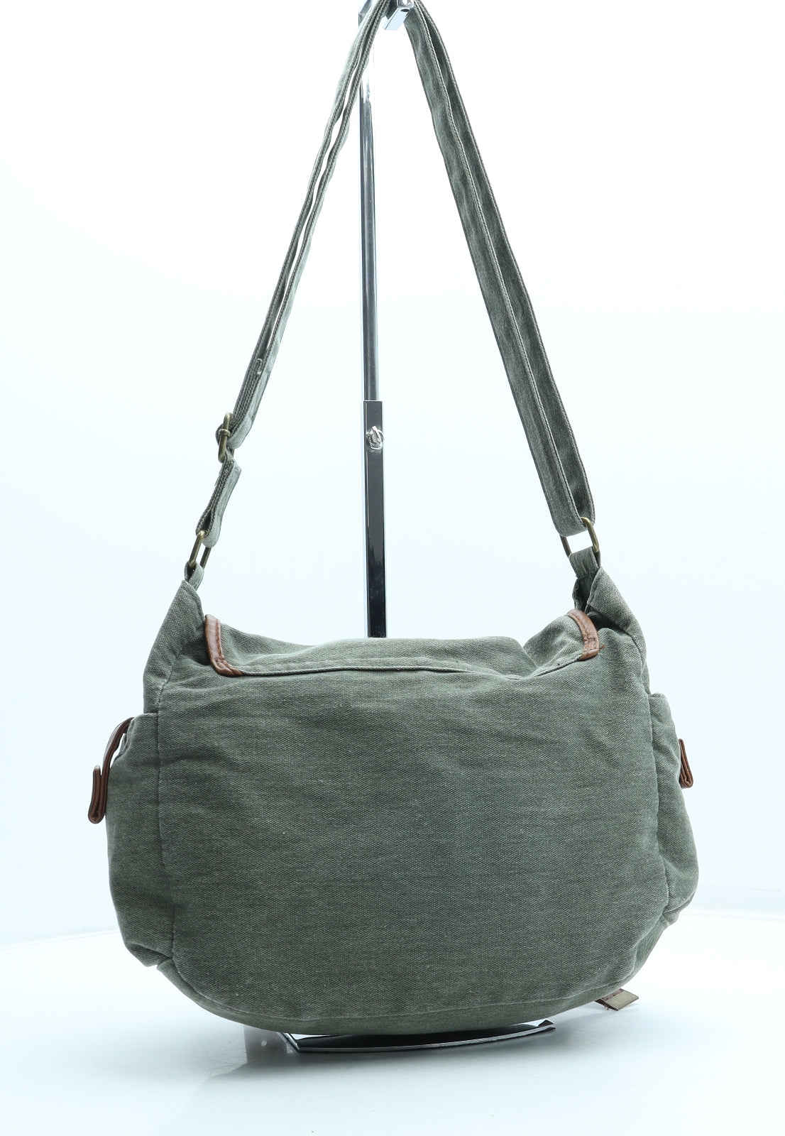 Matalan Womens Green Cotton Crossbody Size Medium