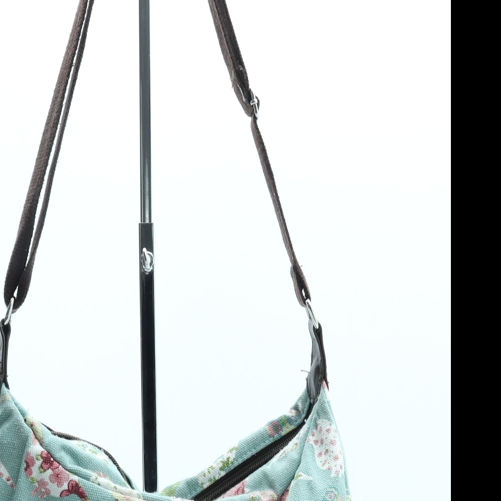 Preworn Womens Green Geometric Polyester Crossbody Size Medium - Birds