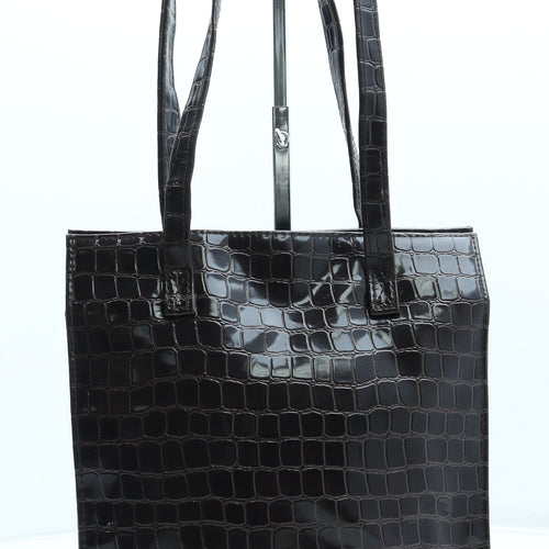 Stead Simpson Womens Brown Animal Print Polyurethane Shoulder Bag Size Medium - Snake Skin