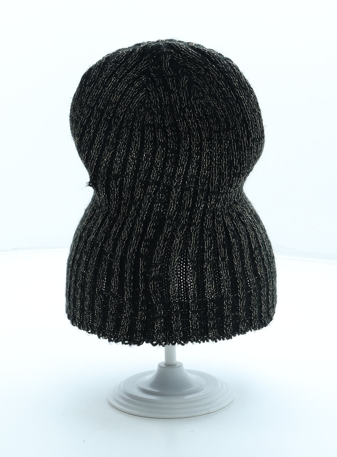H&M Womens Black Acrylic Beanie One Size