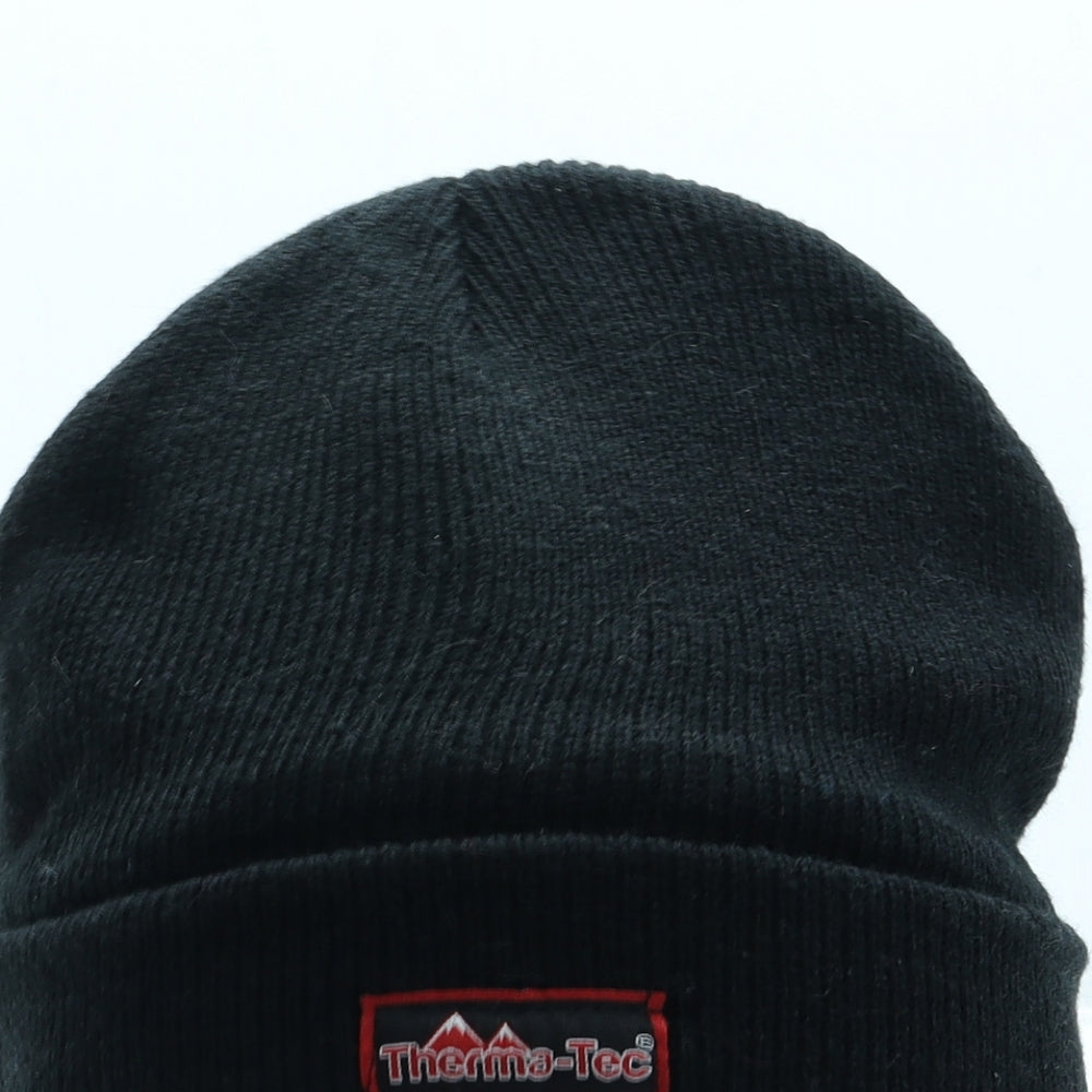 Therma-Tec Mens Black Acetate Beanie One Size