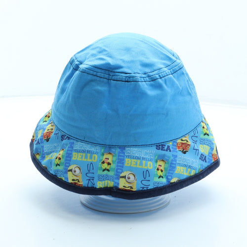 F&F Boys Blue Geometric Cotton Bucket Hat Size S - Minions