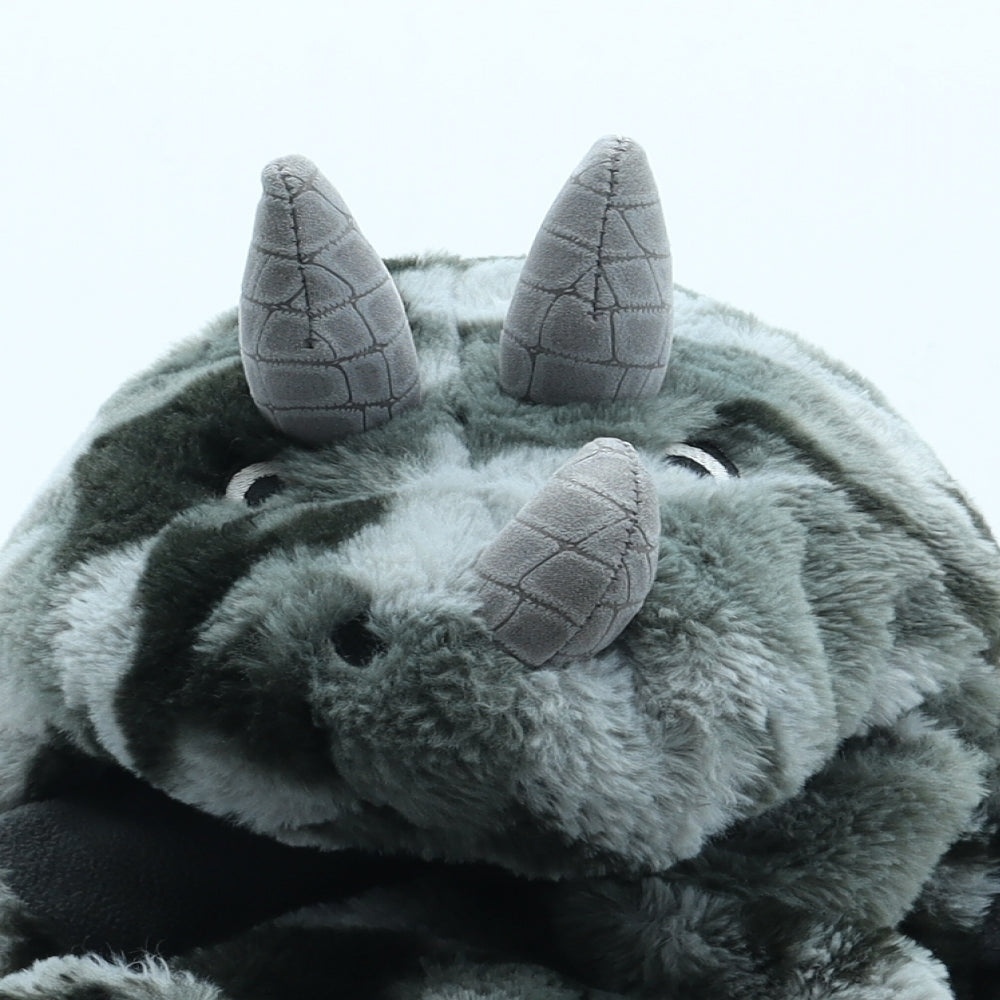 George Boys Grey Camouflage Polyester Winter Hat Size S - Dinosaur