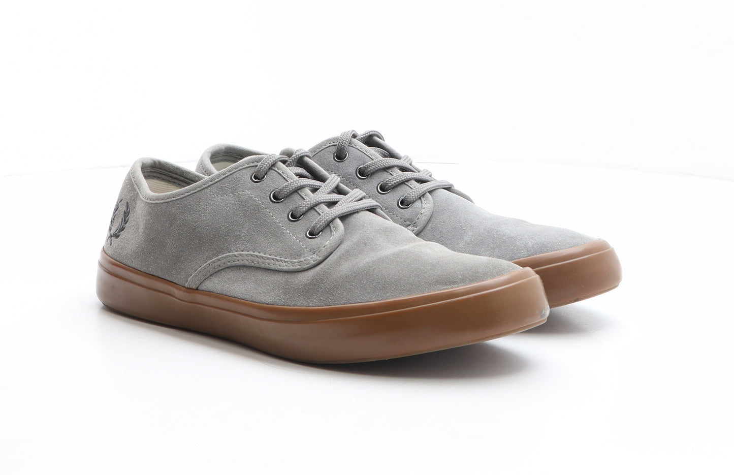 Fred Perry Womens Grey Suede Trainer UK 8 42