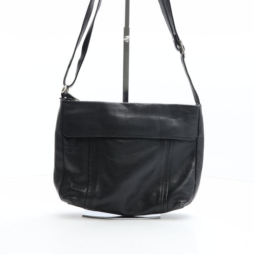 Taurus Womens Black Solid Leather Crossbody Size Medium