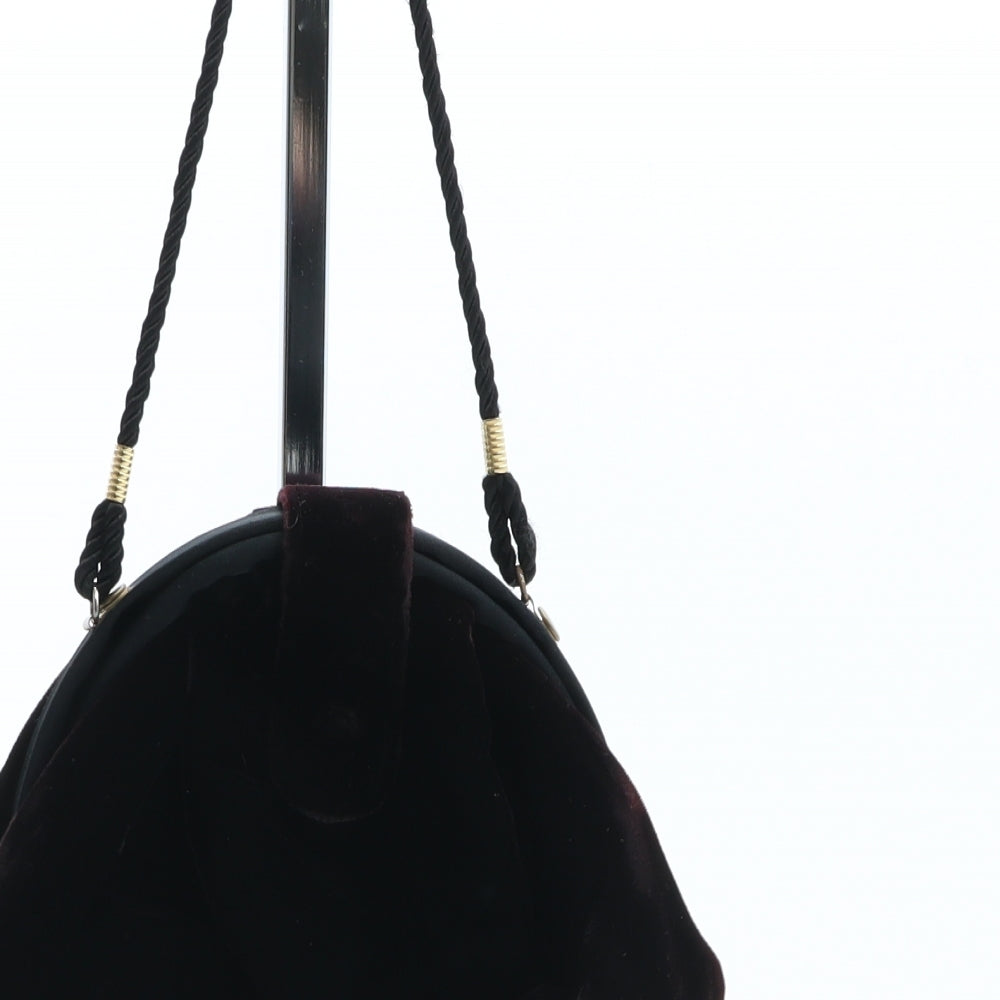 Preworn Womens Brown Solid Polyester Crossbody Size Small