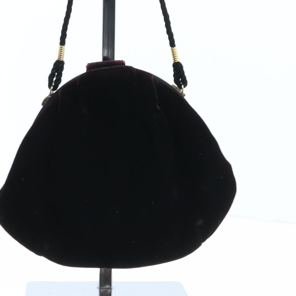 Preworn Womens Brown Solid Polyester Crossbody Size Small