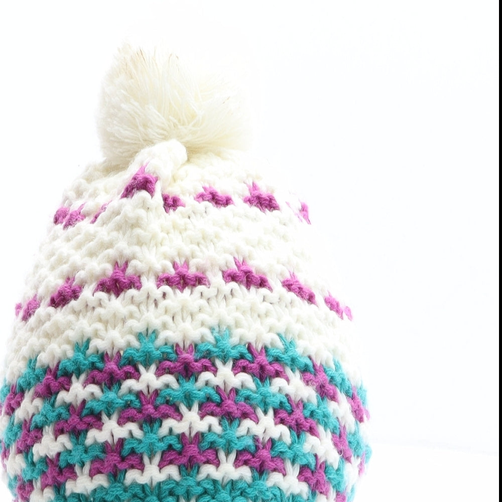 Berghaus Womens Multicoloured Geometric Acrylic Bobble Hat One Size