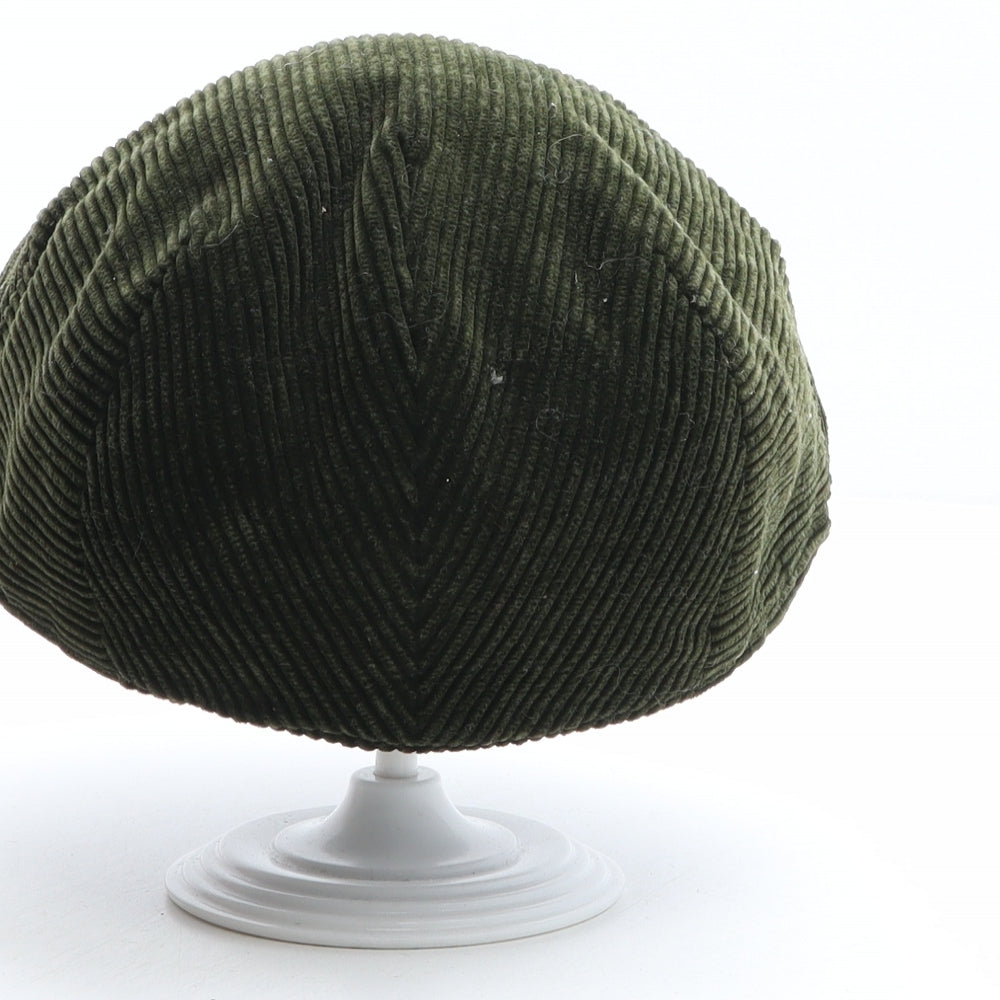 EWM Mens Green Cotton Flat Cap Size M