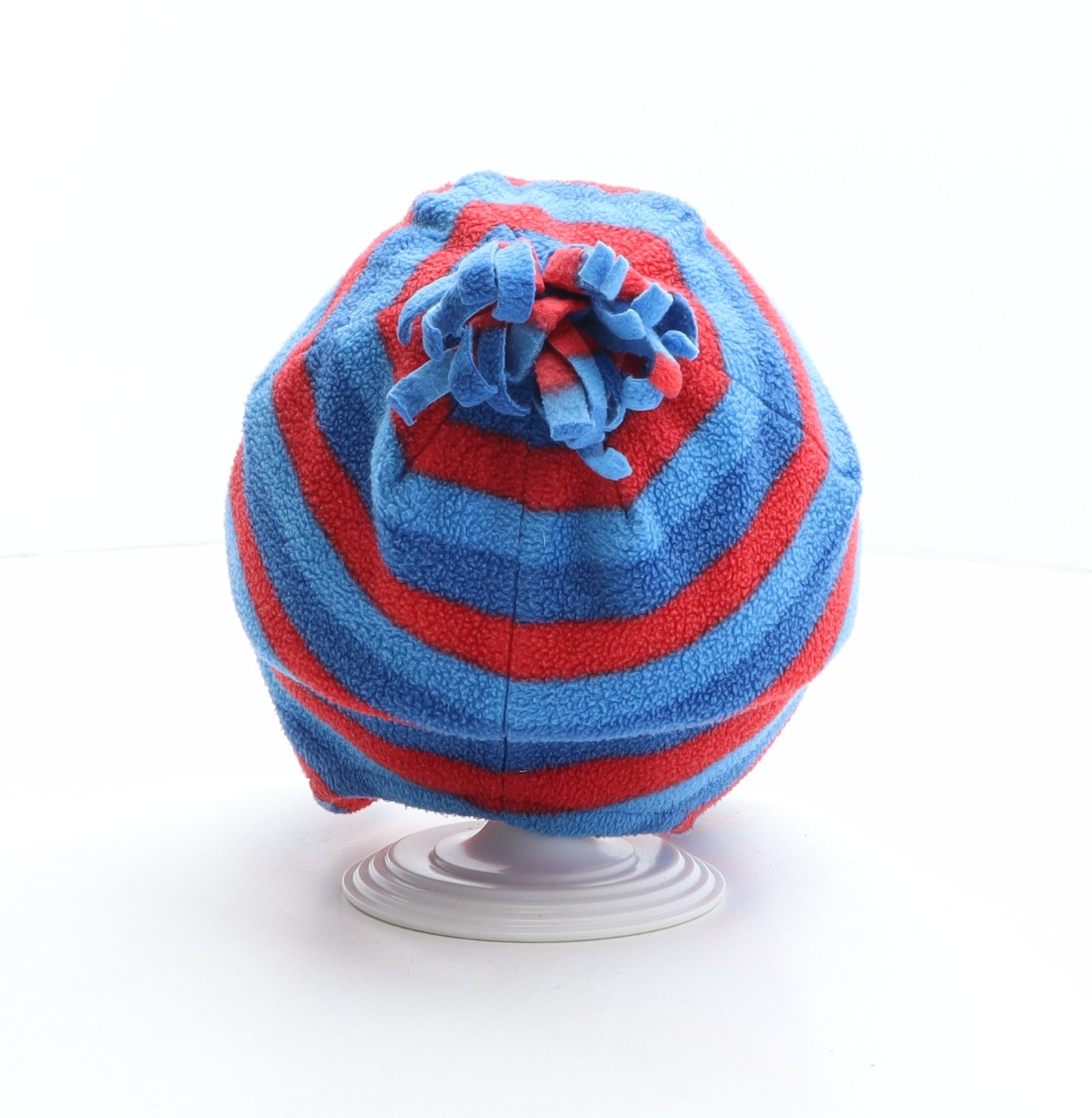 Preworn Boys Multicoloured Striped Polyester Bobble Hat One Size - Mickey Mouse