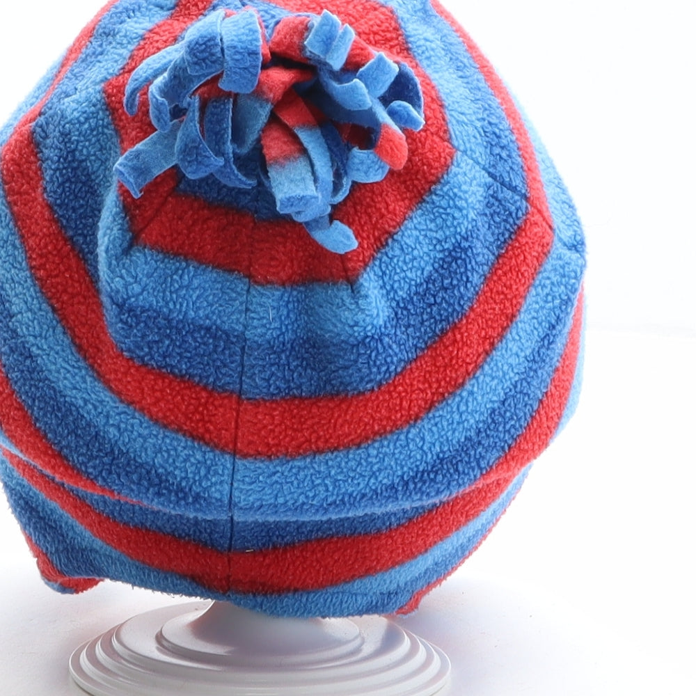 Preworn Boys Multicoloured Striped Polyester Bobble Hat One Size - Mickey Mouse