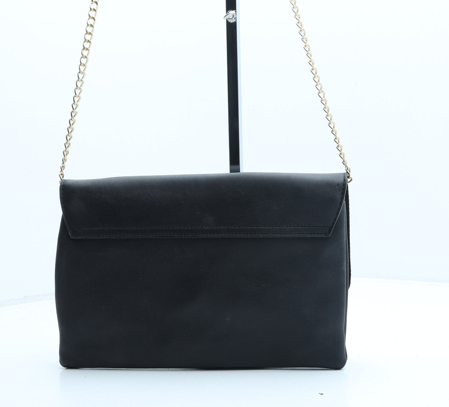 New Look Womens Black PVC Crossbody Size Small