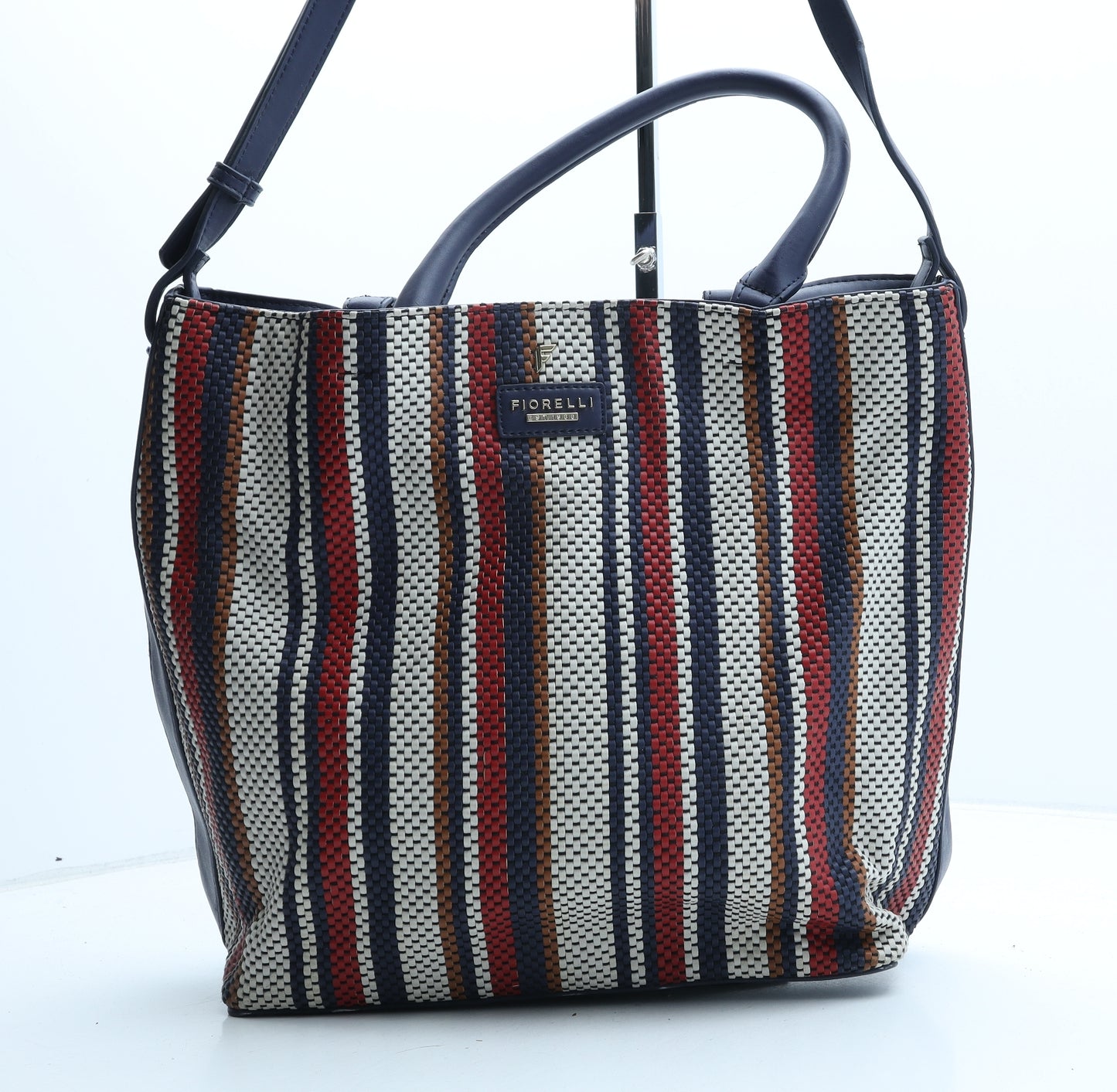 Fiorelli Womens Multicoloured Striped Polyurethane Hobo Bag Size Large