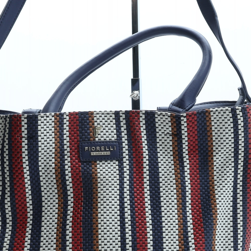 Fiorelli Womens Multicoloured Striped Polyurethane Hobo Bag Size Large