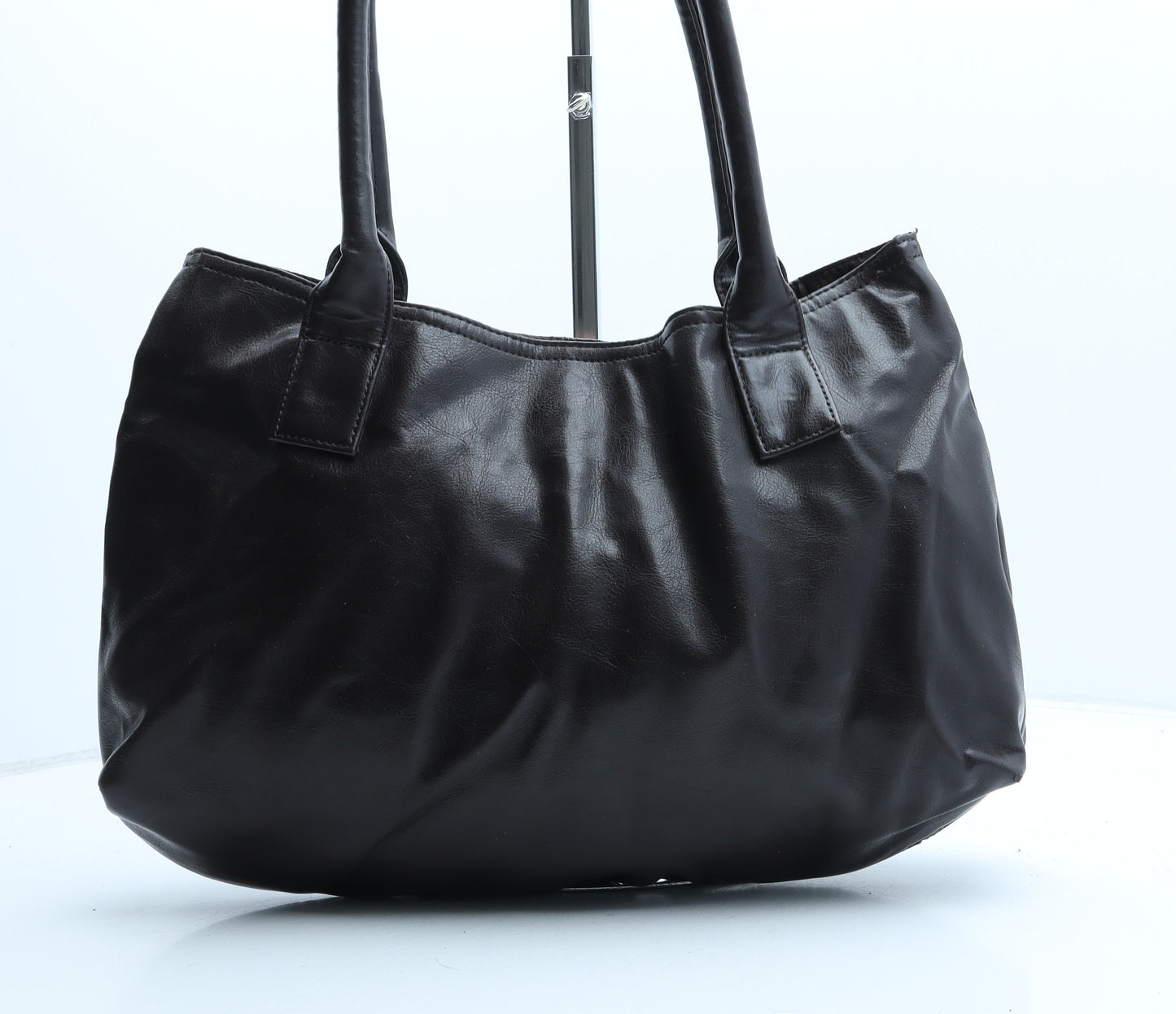 Preworn Womens Brown Polyurethane Tote Size Medium