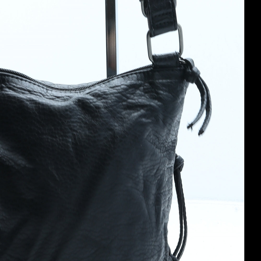 Atmosphere Womens Black Polyurethane Crossbody Size Small