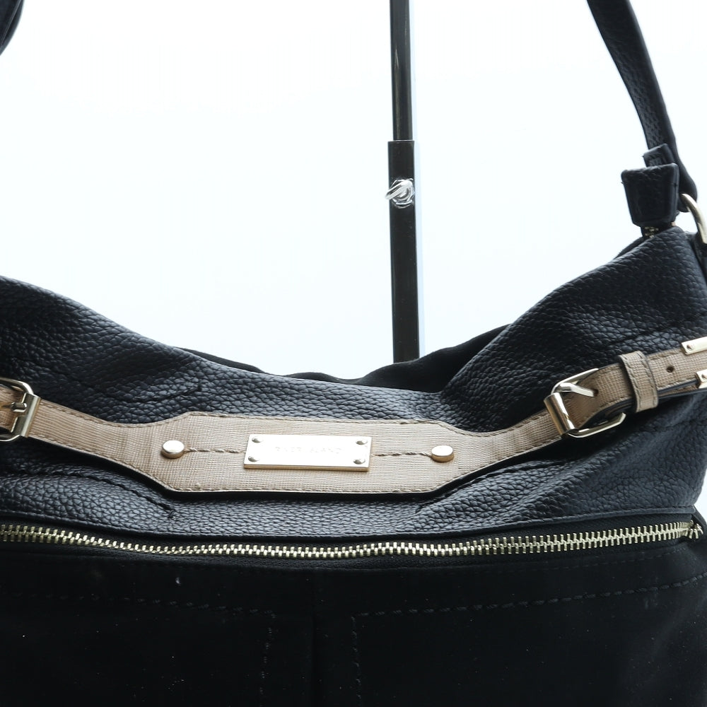 River Island Womens Black Polyurethane Crossbody Size Medium