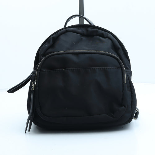 Preworn Womens Black Polyester Backpack Size Small