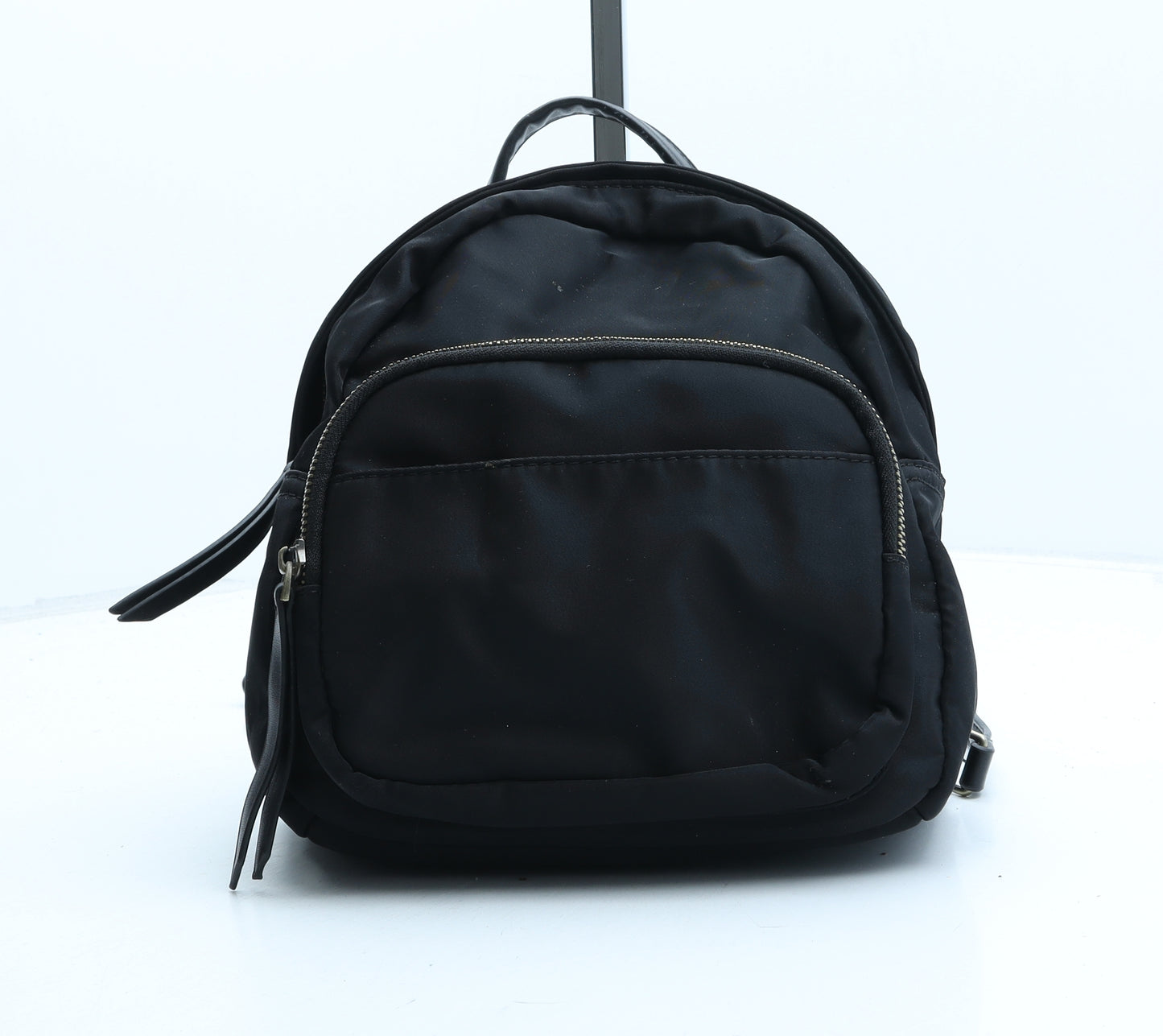 Preworn Womens Black Polyester Backpack Size Small