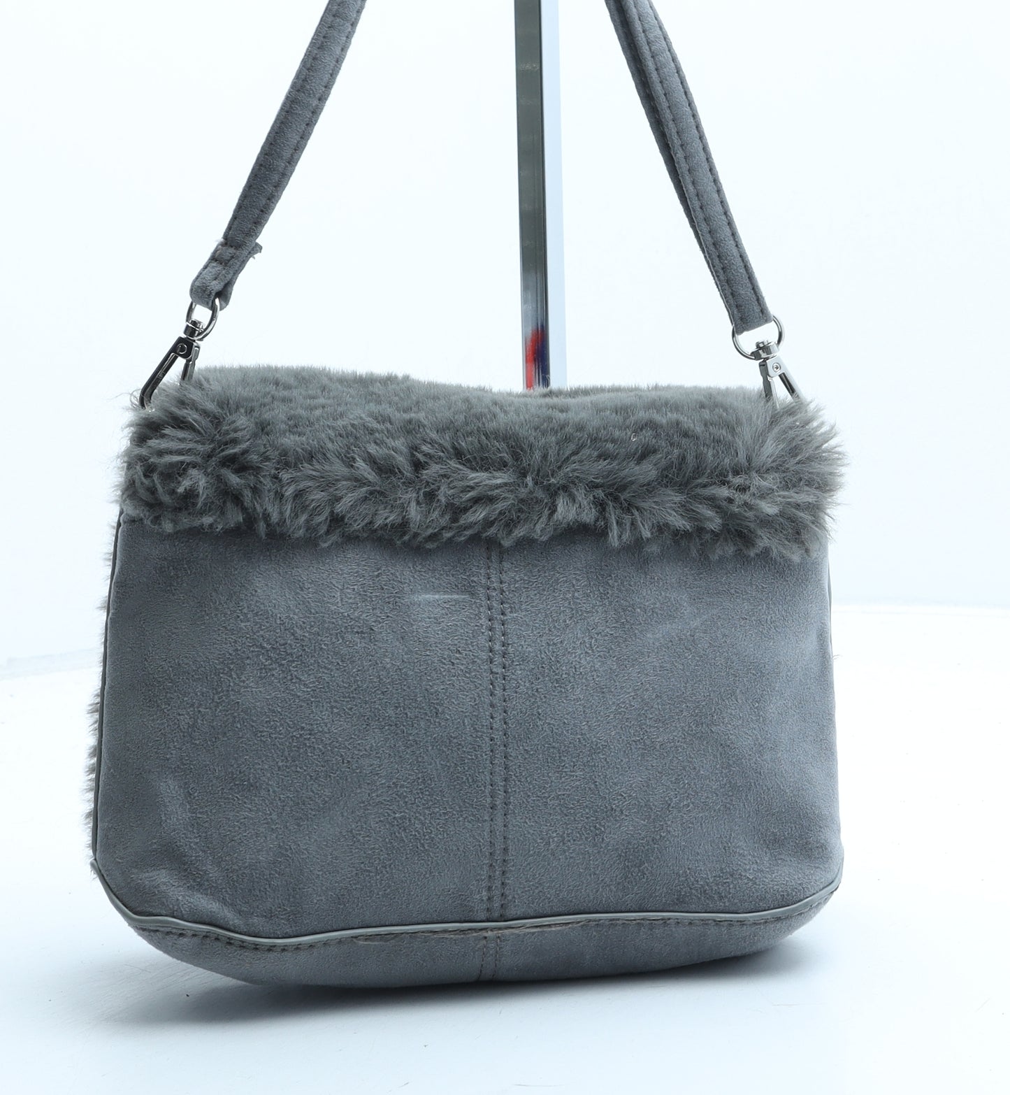 NEXT Womens Grey Polyester Crossbody Size Small